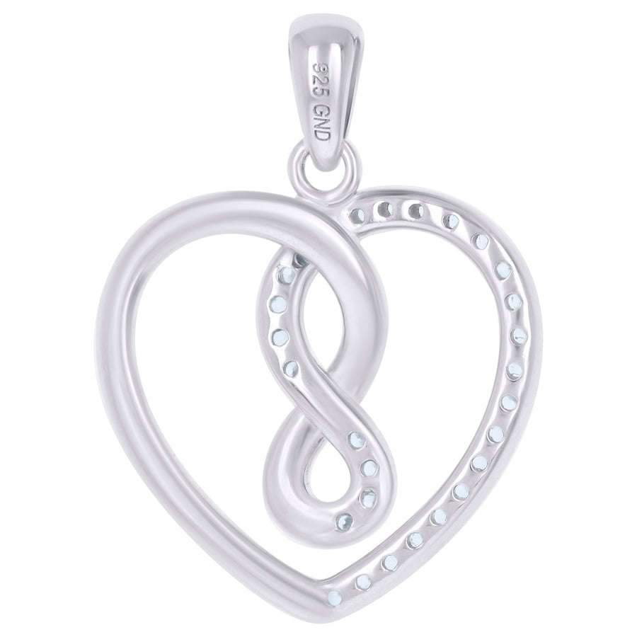 925-Cz Heart Pendant