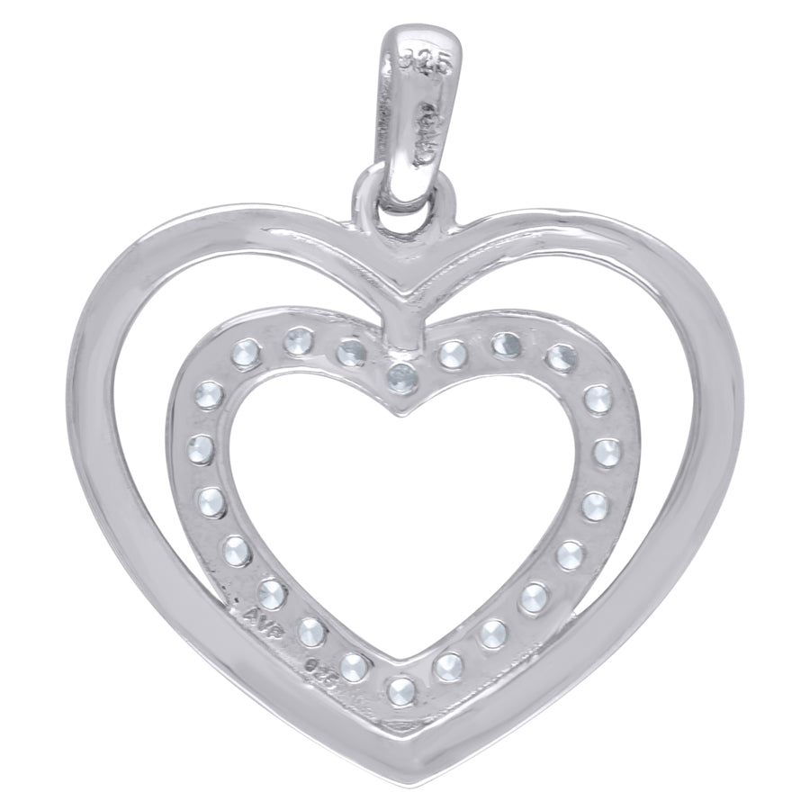925-Cz Heart Pendant