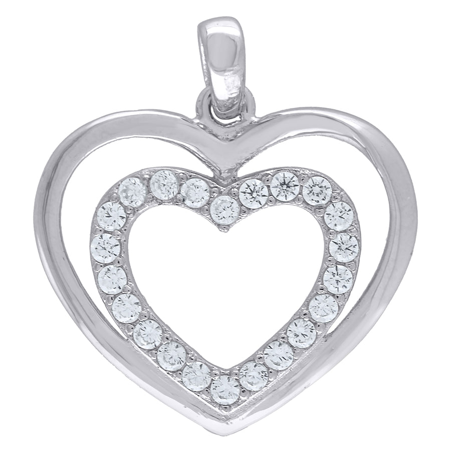 925-Cz Heart Pendant