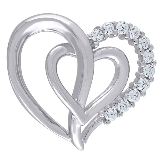 925-Cz Heart Pendant