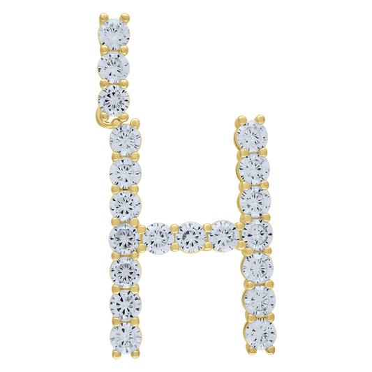 925-Silver Initial "H" Pendant