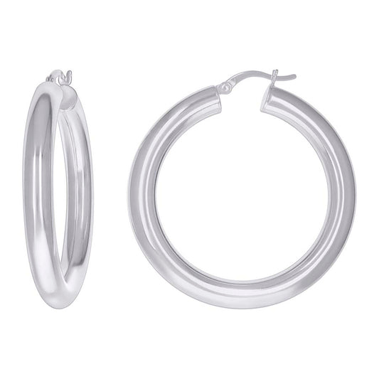 925-Silver 5mm Hoop Earrings