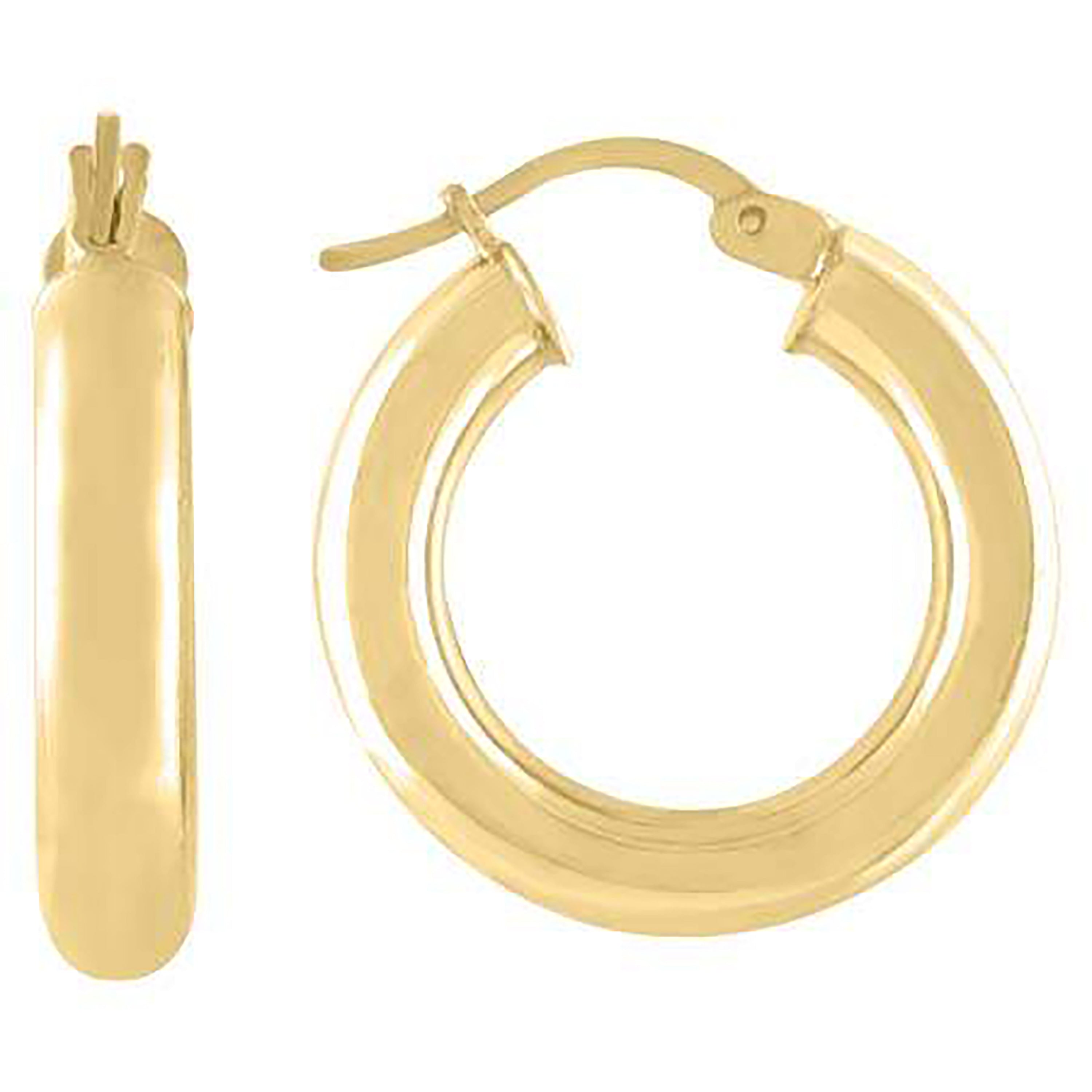 925-Silver 4mm Hoop Earrings