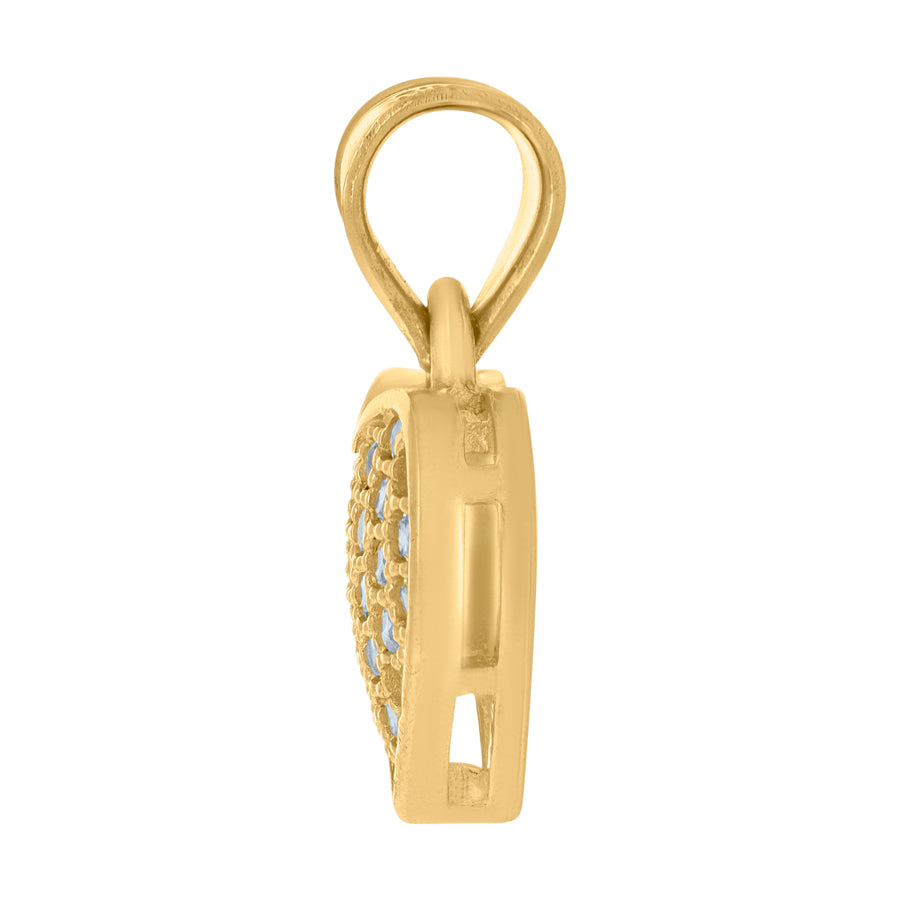 10Kt Gold Cz Pendant
