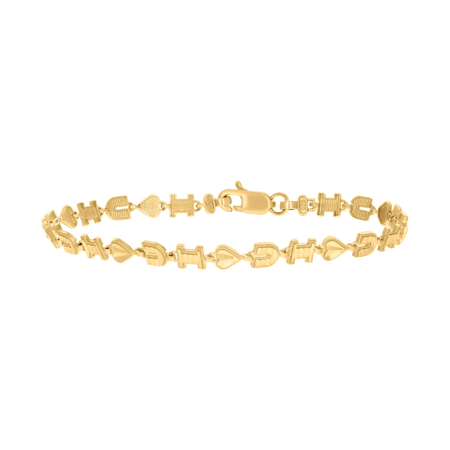 10Kt Gold 8" Bracelet