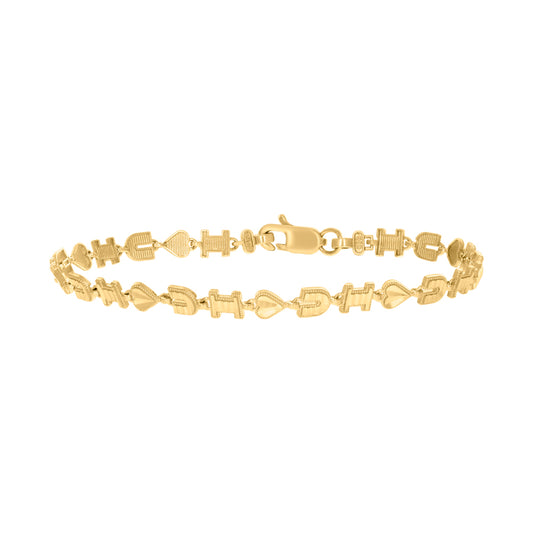 10Kt Gold 8" Bracelet