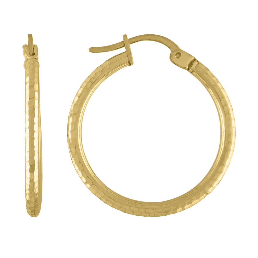 925-Silver 2mm-25/Y Hoop Earrings