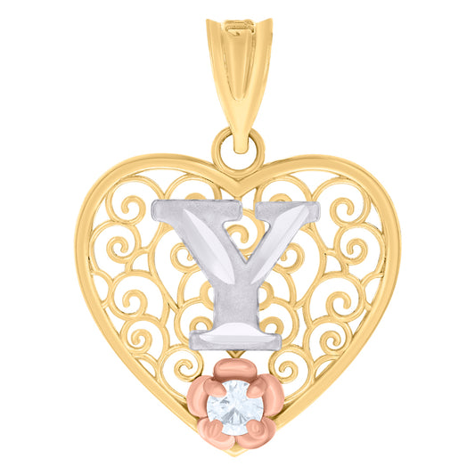 10Kt Gold Pendant "Y" Initial