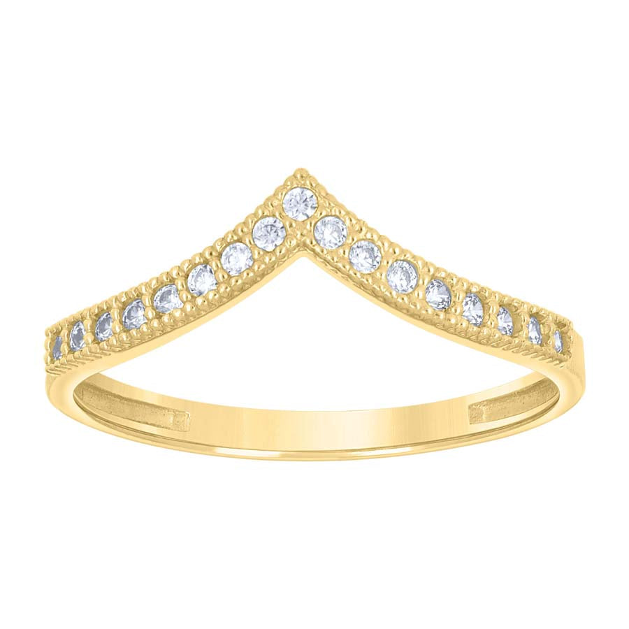 10Kt Gold Cz Ring