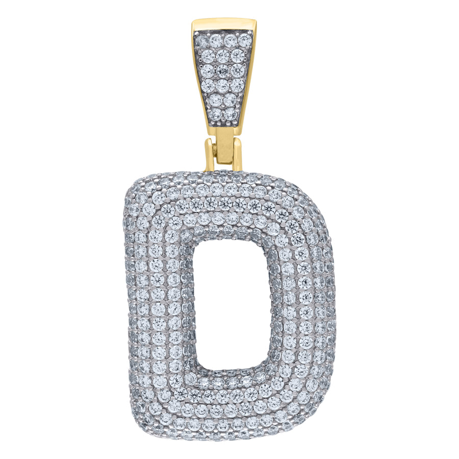 925-Silver Pendant "D" Initial