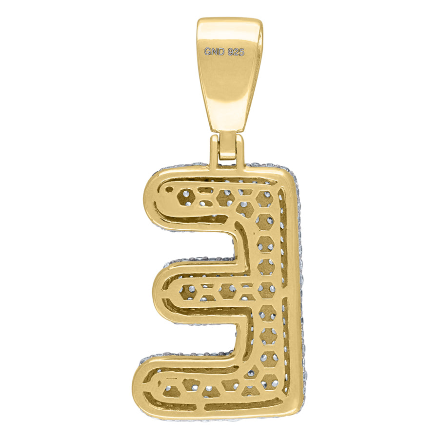 925-Silver Pendant "E" Initial