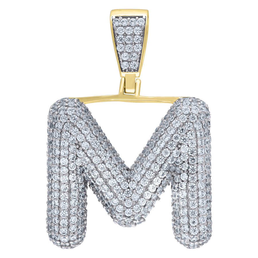 925-Silver Pendant "M" Initial