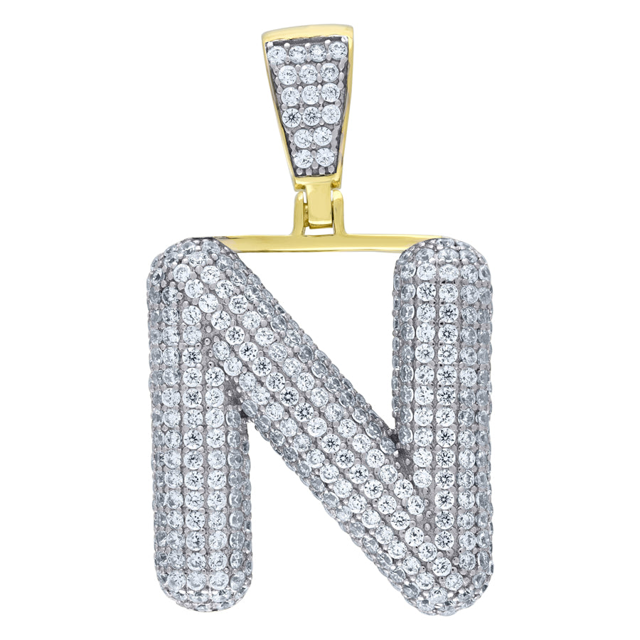 925-Silver Pendant "N" Initial