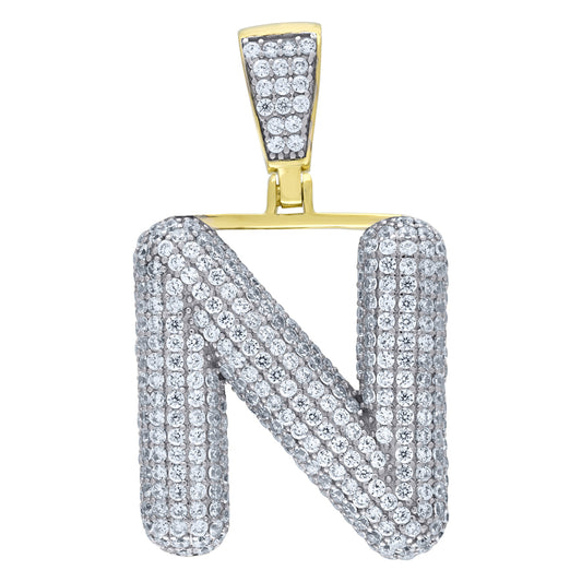 925-Silver Pendant "N" Initial