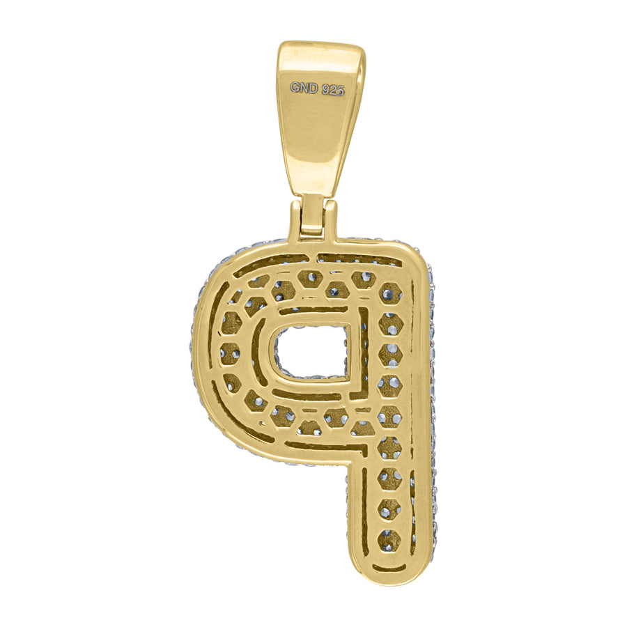 925-Silver Pendant "P" Initial