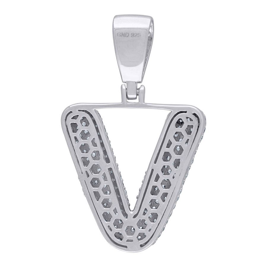 925-Silver Pendant "V" Initial