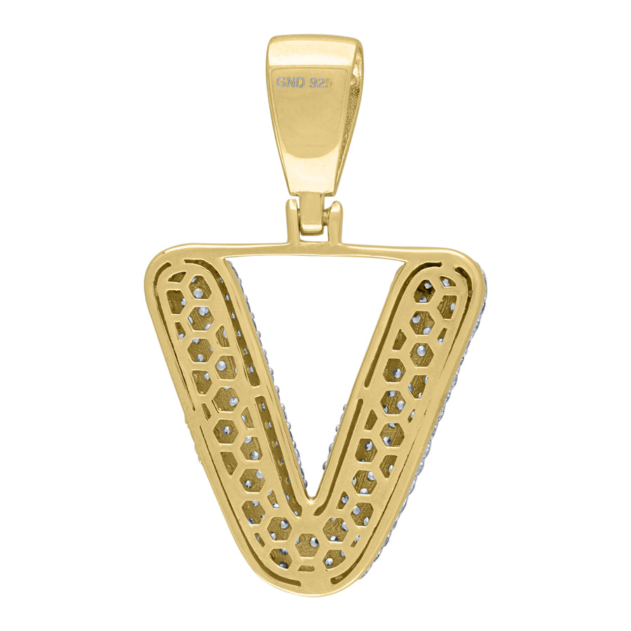 925-Silver Pendant "V" Initial