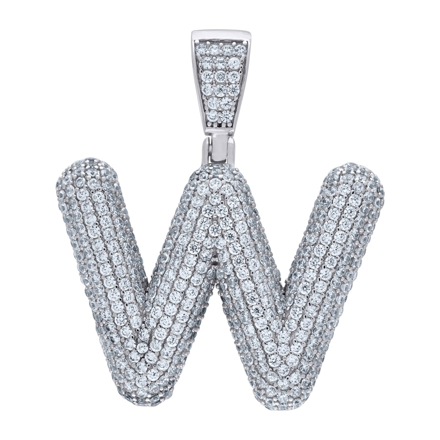 925-Silver Pendant "W" Initial