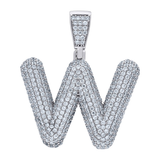 925-Silver Pendant "W" Initial