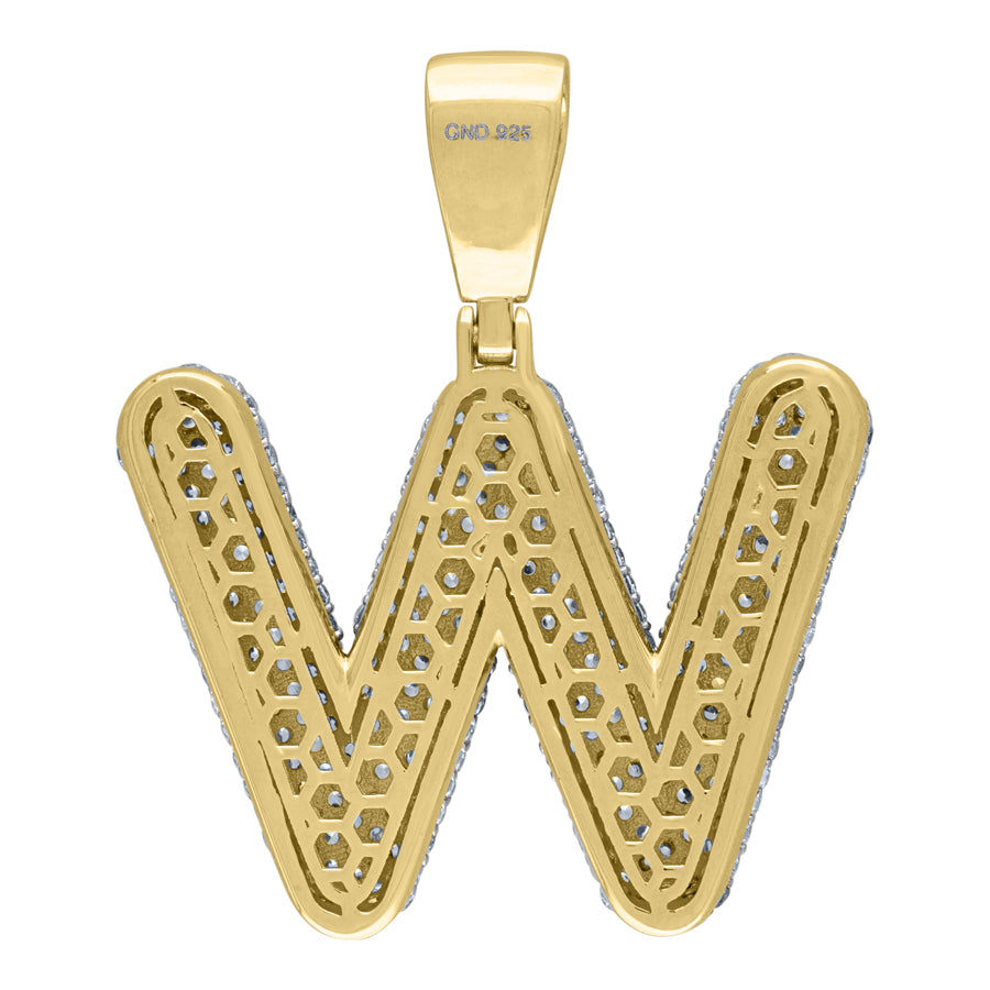 925-Silver Pendant "W" Initial