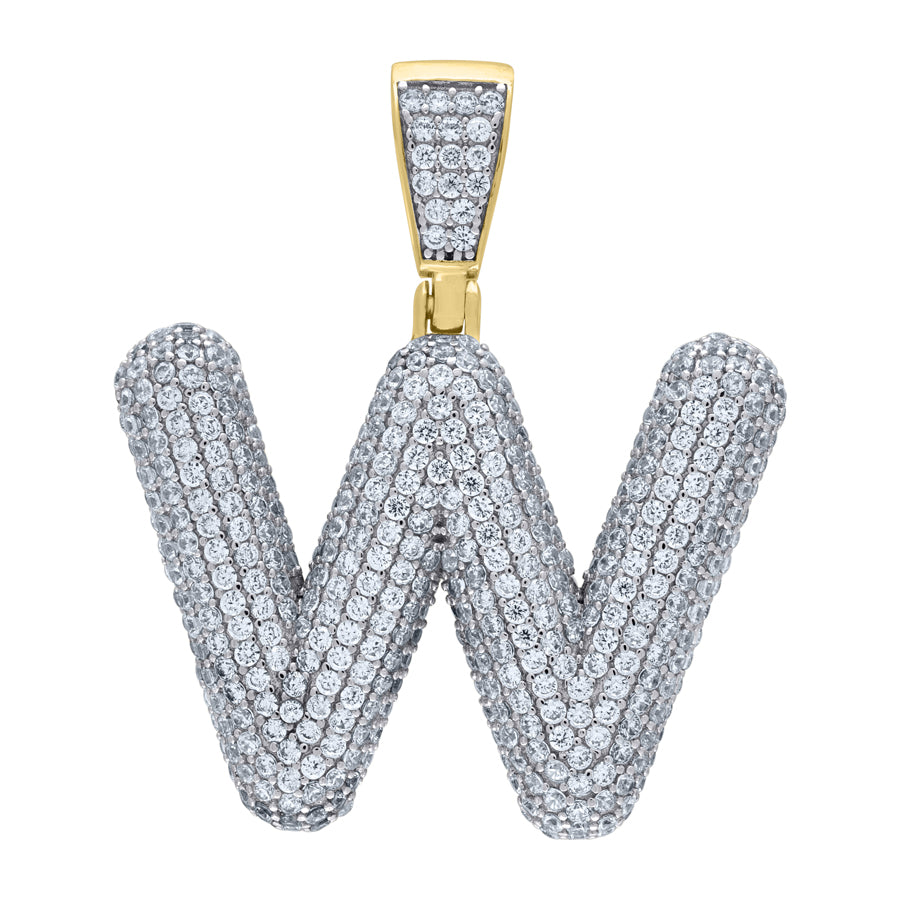 925-Silver Pendant "W" Initial