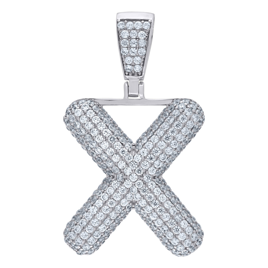925-Silver Pendant "X" Initial