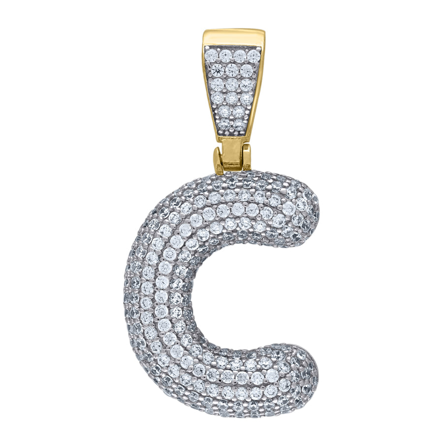 925-Silver Pendant "C" Initial