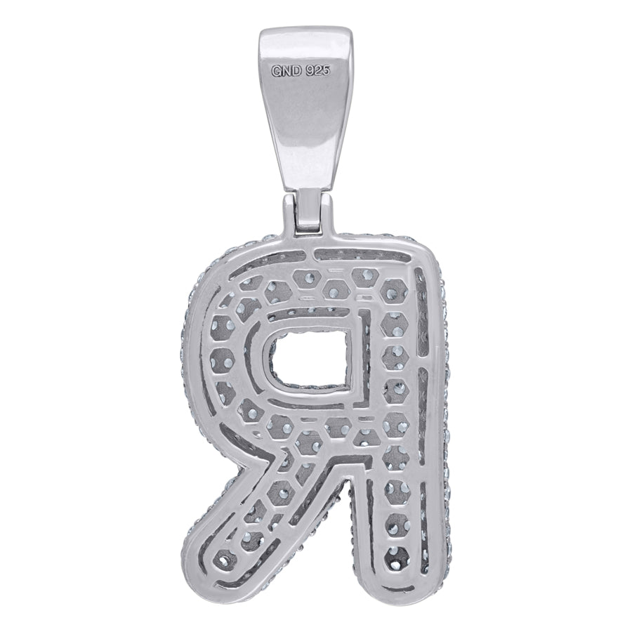 925-Silver Initial "R" Pendant
