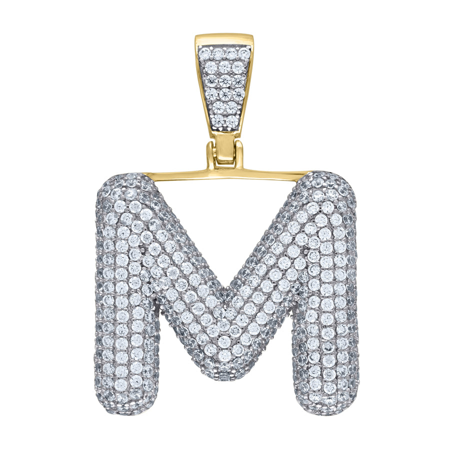 925-Silver Pendant "M" Initial