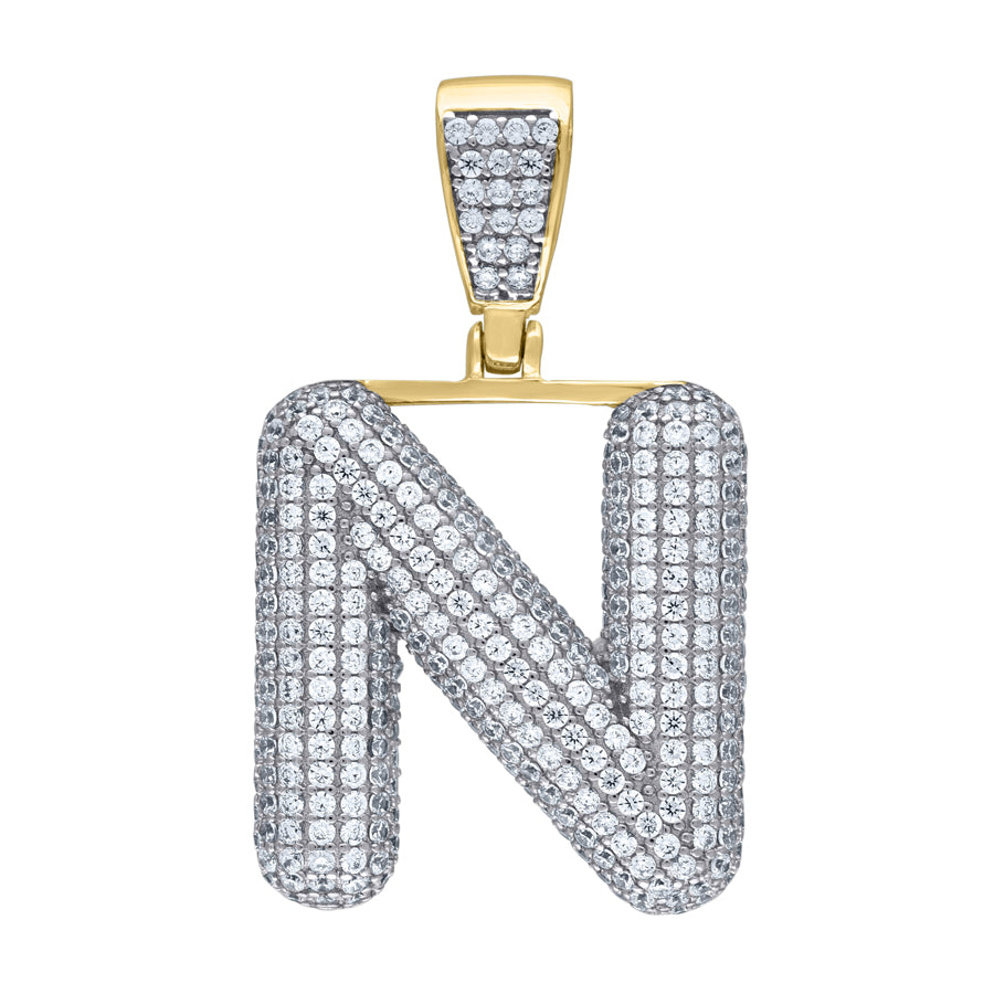 925-Silver Pendant "N" Initial