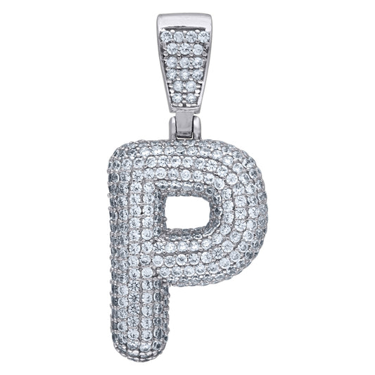 925-Silver Pendant "P" Initial