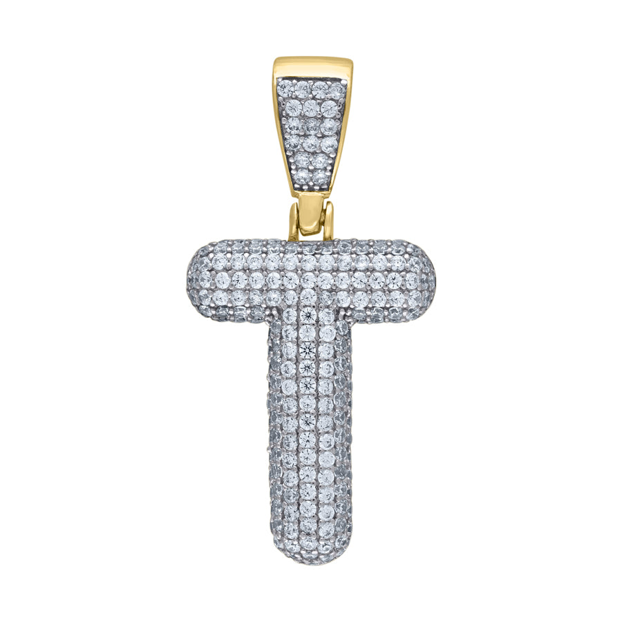 925-Silver Pendant "T" Initial
