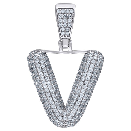 925-Silver Pendant "V" Initial