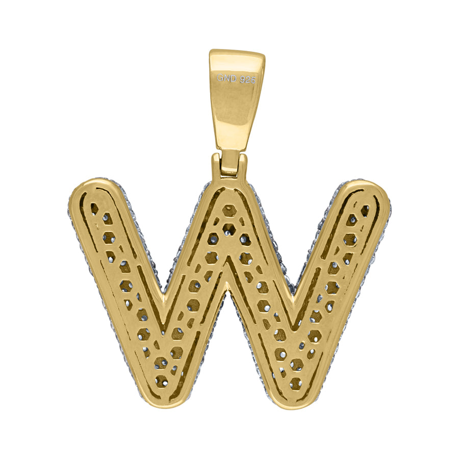 925-Silver Pendant "W" Initial