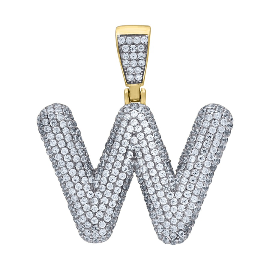 925-Silver Pendant "W" Initial