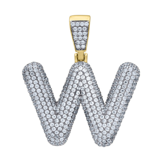 925-Silver Pendant "W" Initial