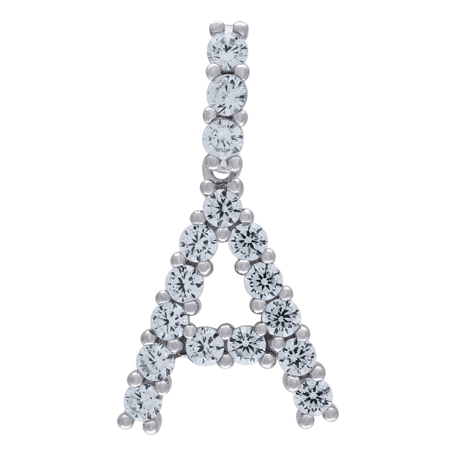 925-Silver Initial "A" Pendant