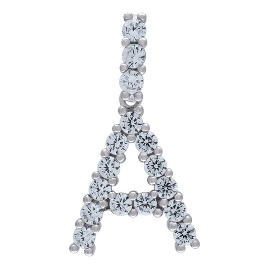 925-Silver Initial "A" Pendant