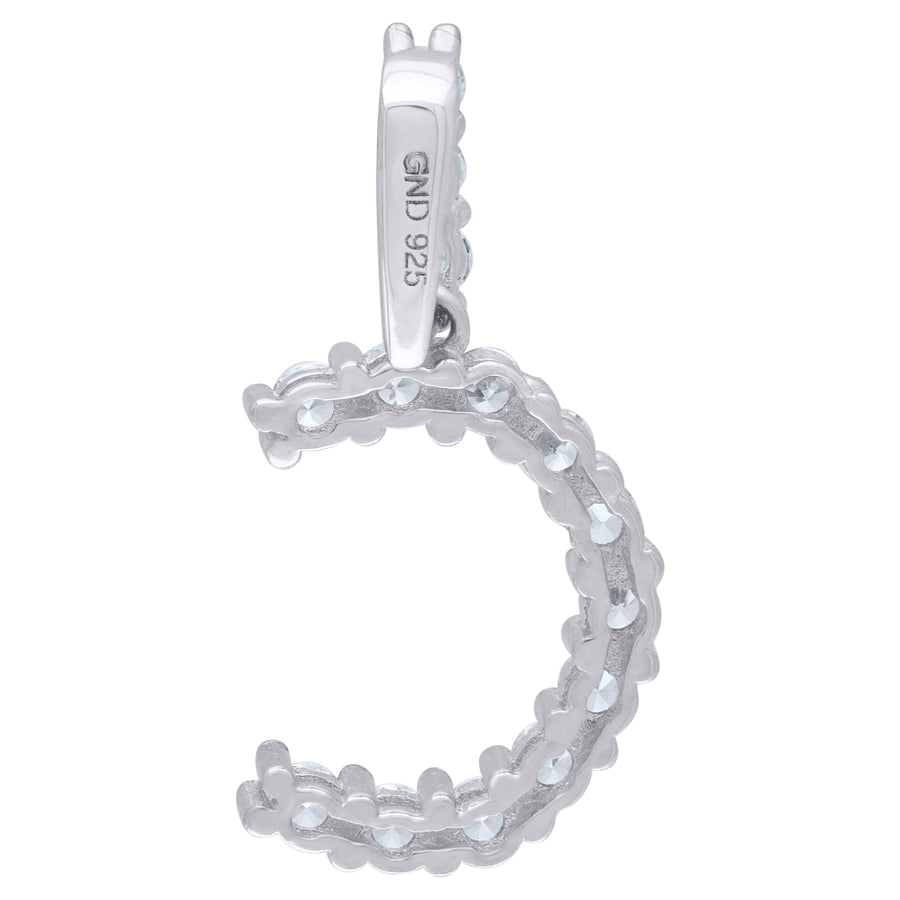 925-Silver Initial "C" Pendant