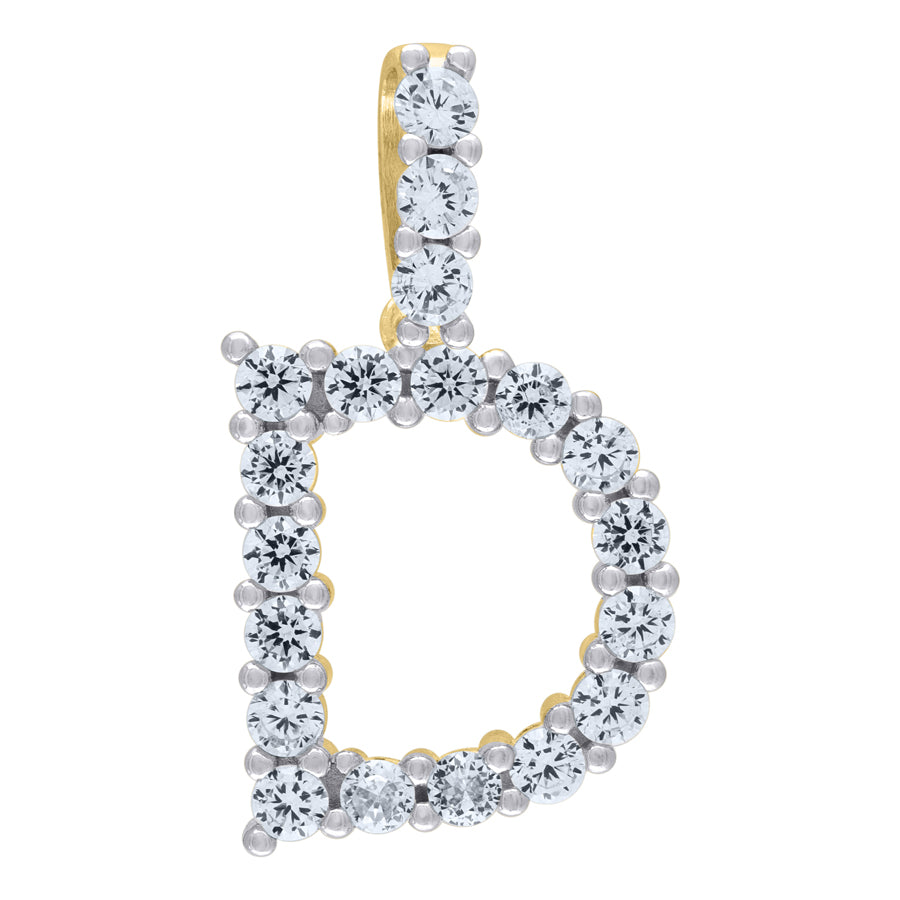 925-Silver Initial "D" Pendant