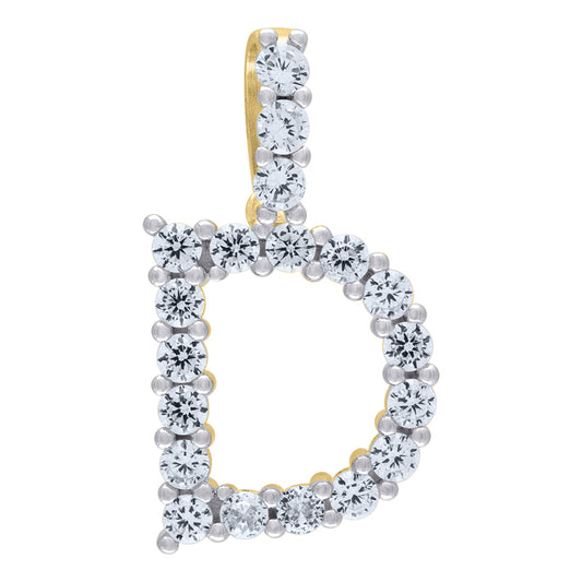 925-Silver Initial "D" Pendant