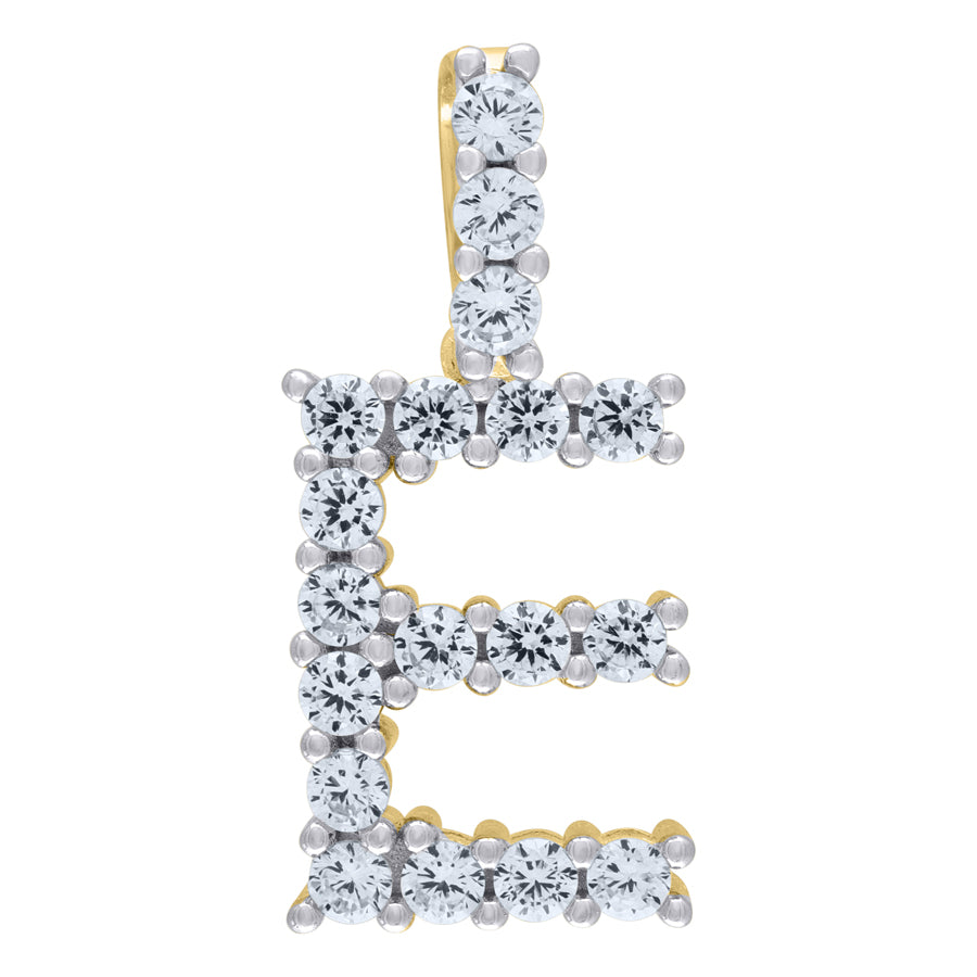 925-Silver Initial "E" Pendant