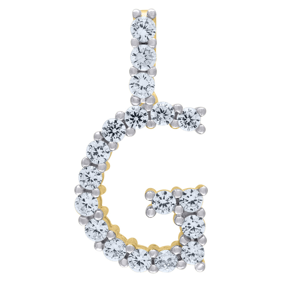 925-Silver Initial "G" Pendant