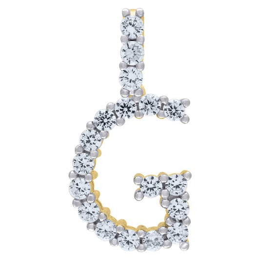 925-Silver Initial "G" Pendant