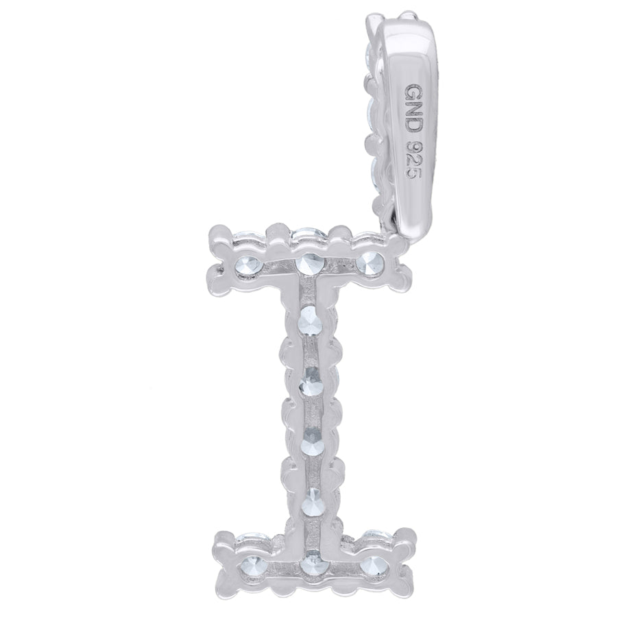 925-Silver Initial "I" Pendant