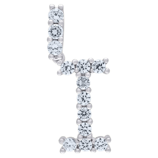 925-Silver Initial "I" Pendant