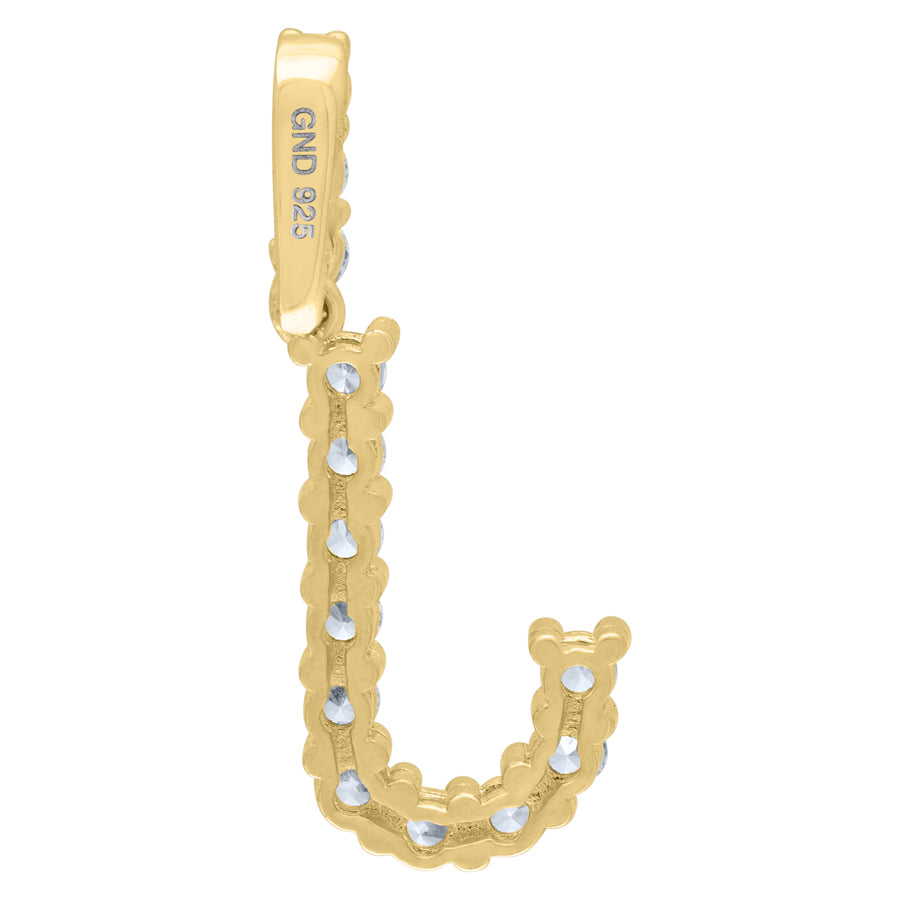 925-Silver Initial "J" Pendant