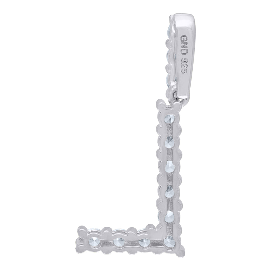 925-Silver Initial "L" Pendant