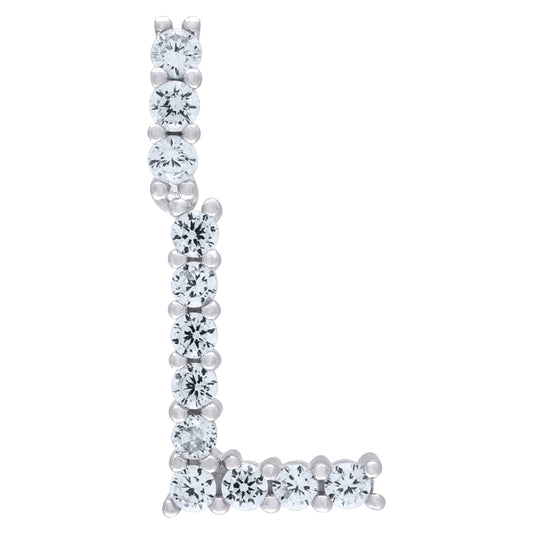 925-Silver Initial "L" Pendant