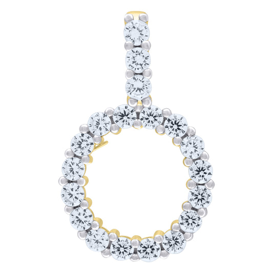 925-Silver Initial "O" Pendant